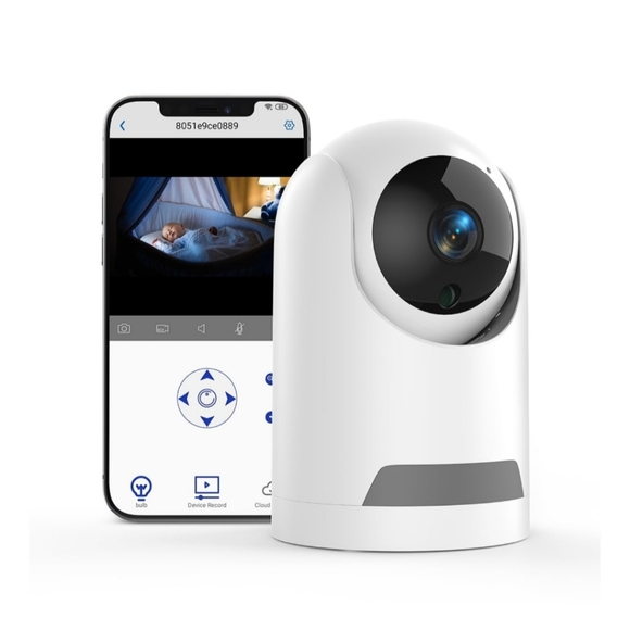 360° Panoramic Wireless WiFi Baby Monitor with Motion Detection